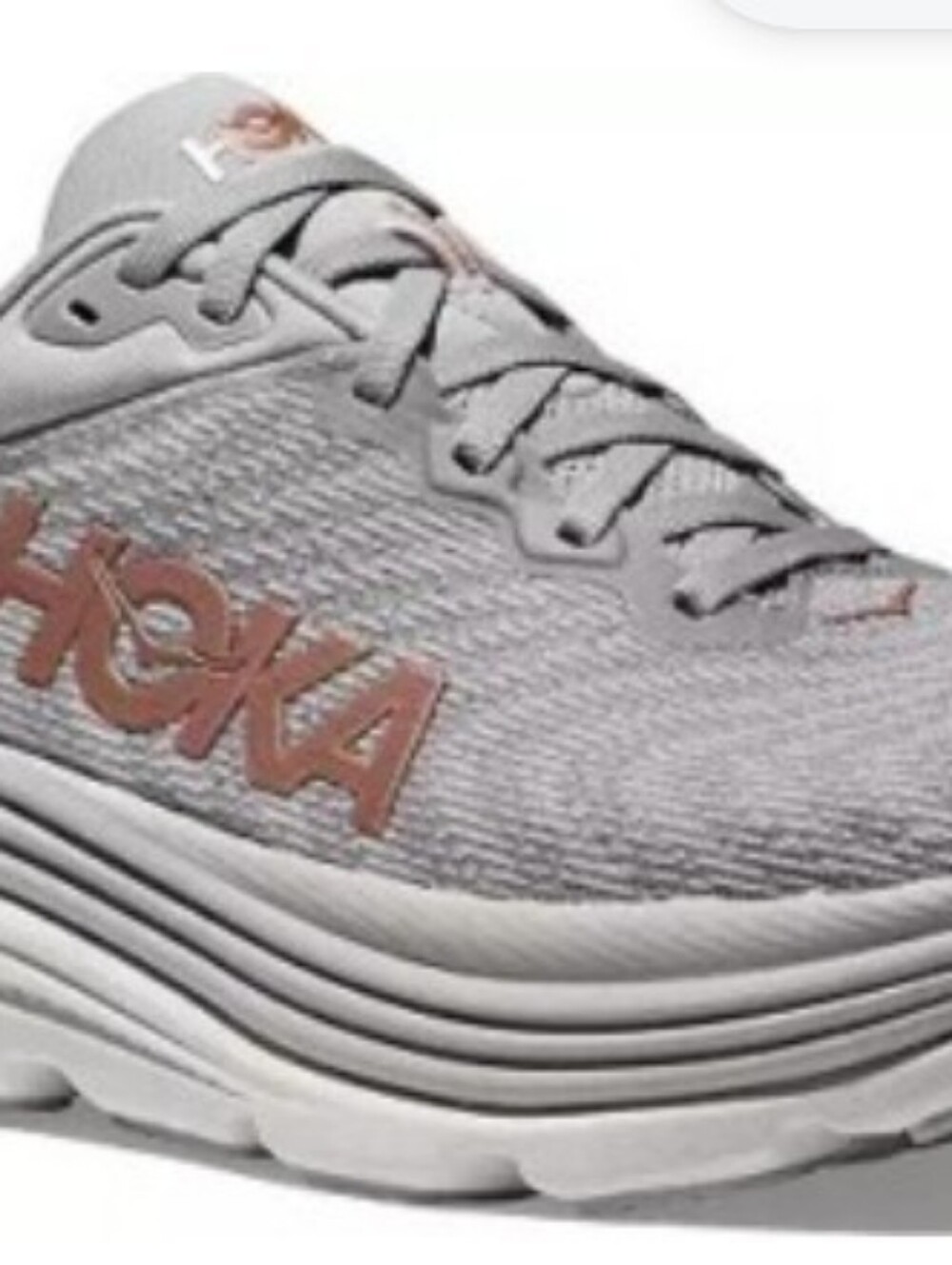 HOKA GAVIOTA 5 LADIES SZ 9.5 D WIDE HARBOR MIST ROSE GOLD RUNNING SNEAKERS LN - Picture 3 of 7